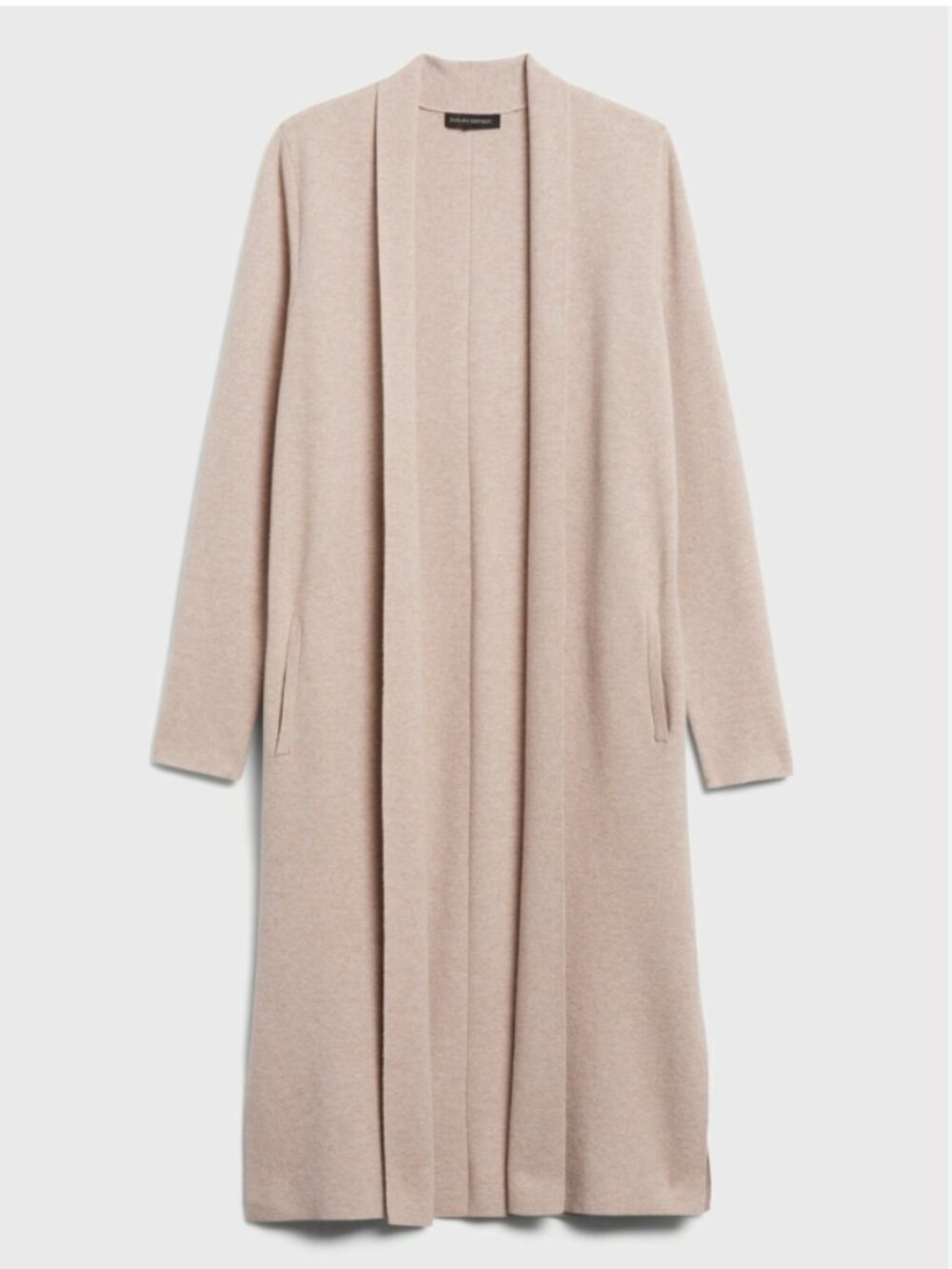 BANANA REPUBLIC Duster Cardigan Sweater in Oatmeal or Black Sz L - NWT!